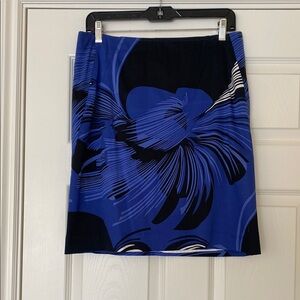 Tahari Black and Blue Skirt